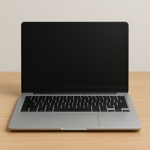 Laptop with PowerPoint