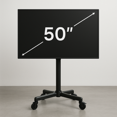 50&quot; Screen on Wheeled Stand